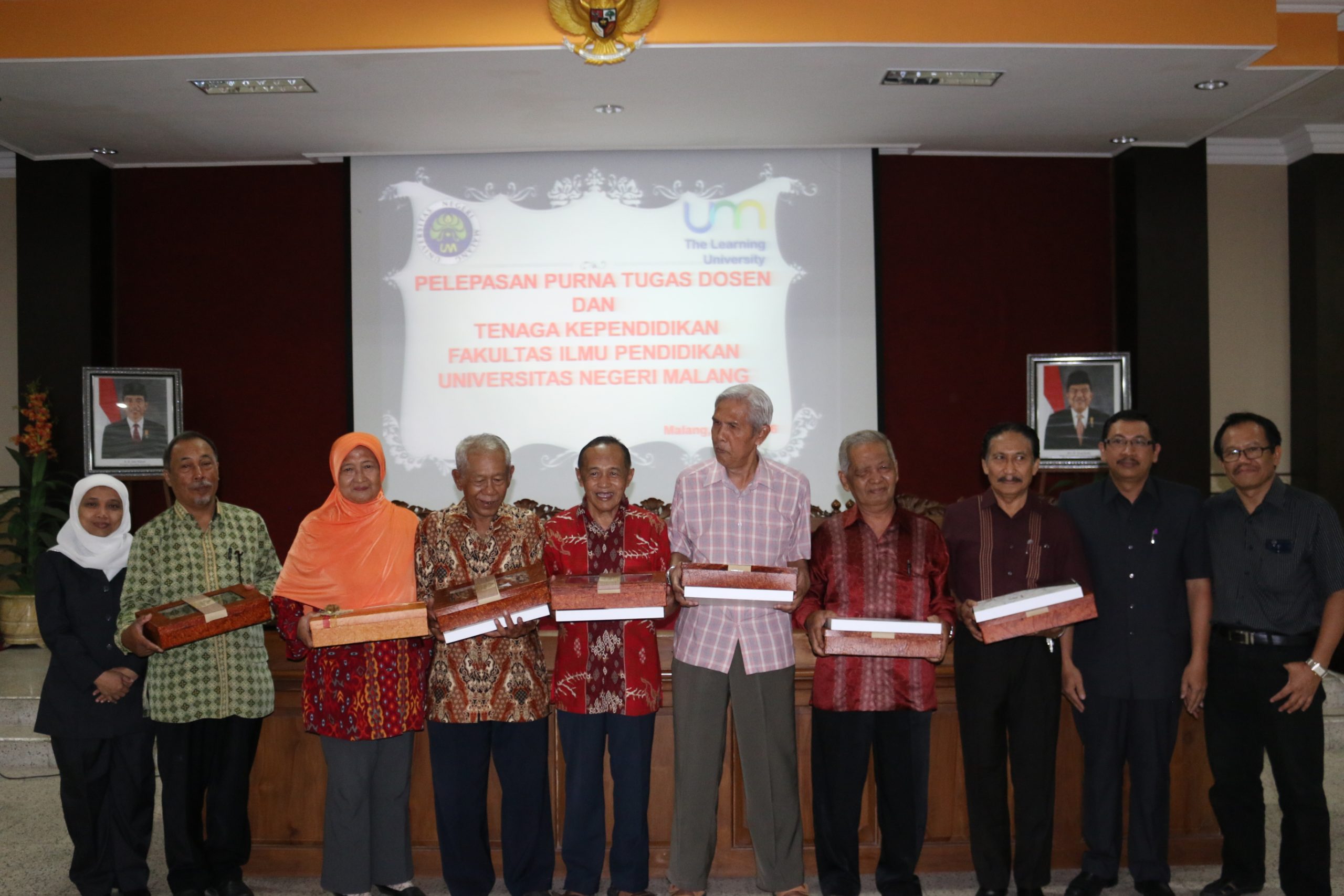 Pelepasan Purna Tugas Dosen dan Tenaga Kependidikan Fakultas Ilmu Pendidikan Universitas Negeri Malang