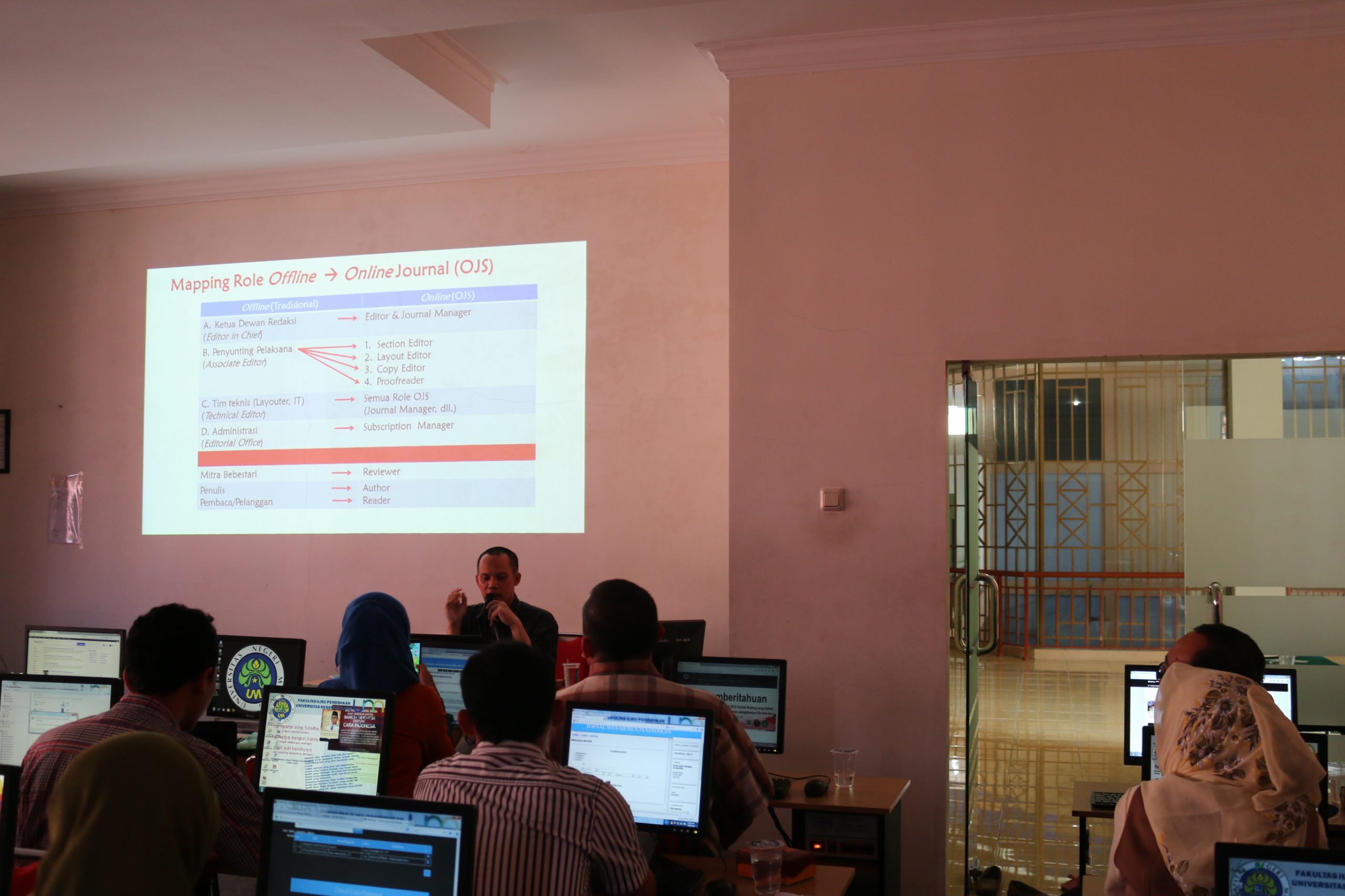 Pelatihan OJS Jurusan Administrasi Pendidikan FIP UM