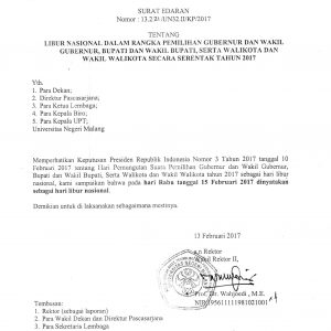 edaran libur