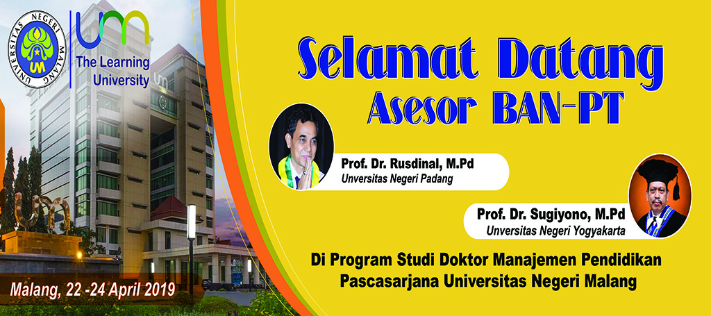 Contoh Banner Selamat Datang Tim Asesor Akreditasi Ruang Ilmu Riset