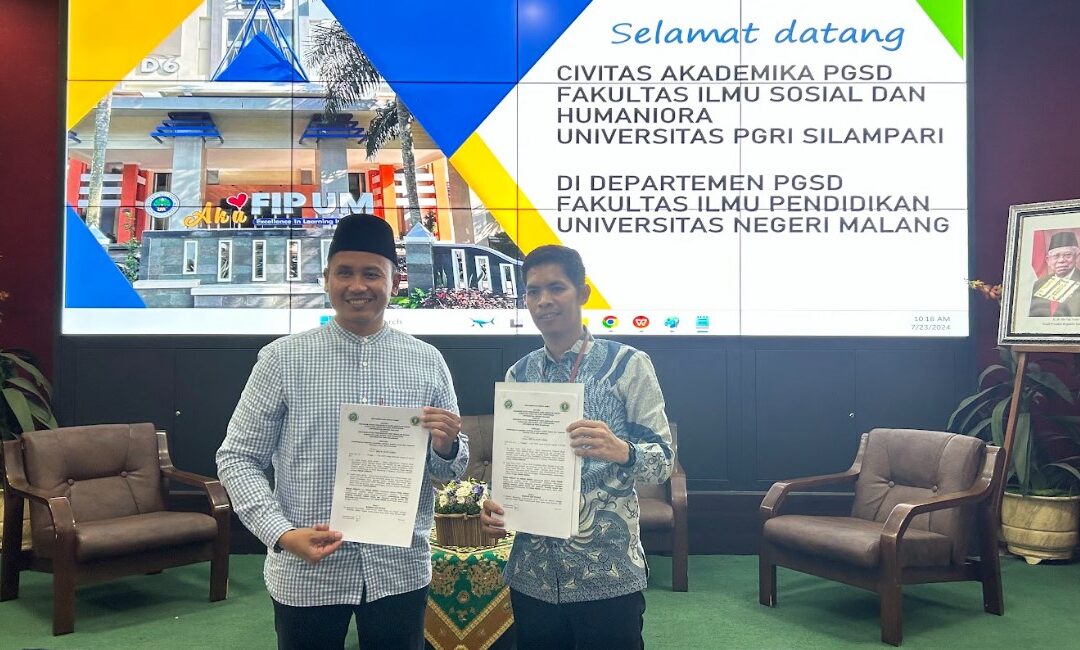 Penandatanganan MoU dan FGD Meriahkan Kunjungan PGSD Universitas PGRI Silampari ke Deparetemen KSDP Prodi PGSD UM